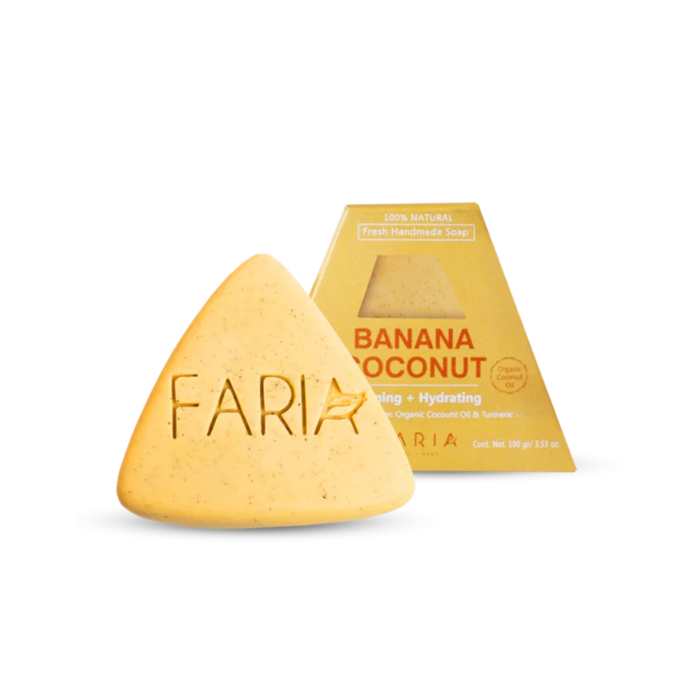 JABON FACIAL BANANA TURMERIC-FARIA NATURALS