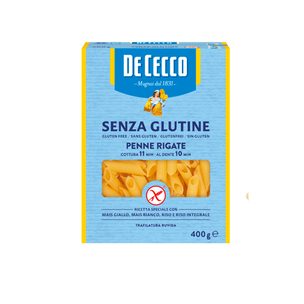 DE CECCO PENNE RIGATE N.41 SENZA GLUTINE CAJA 400 G-PREMIUM BRANDS SAC