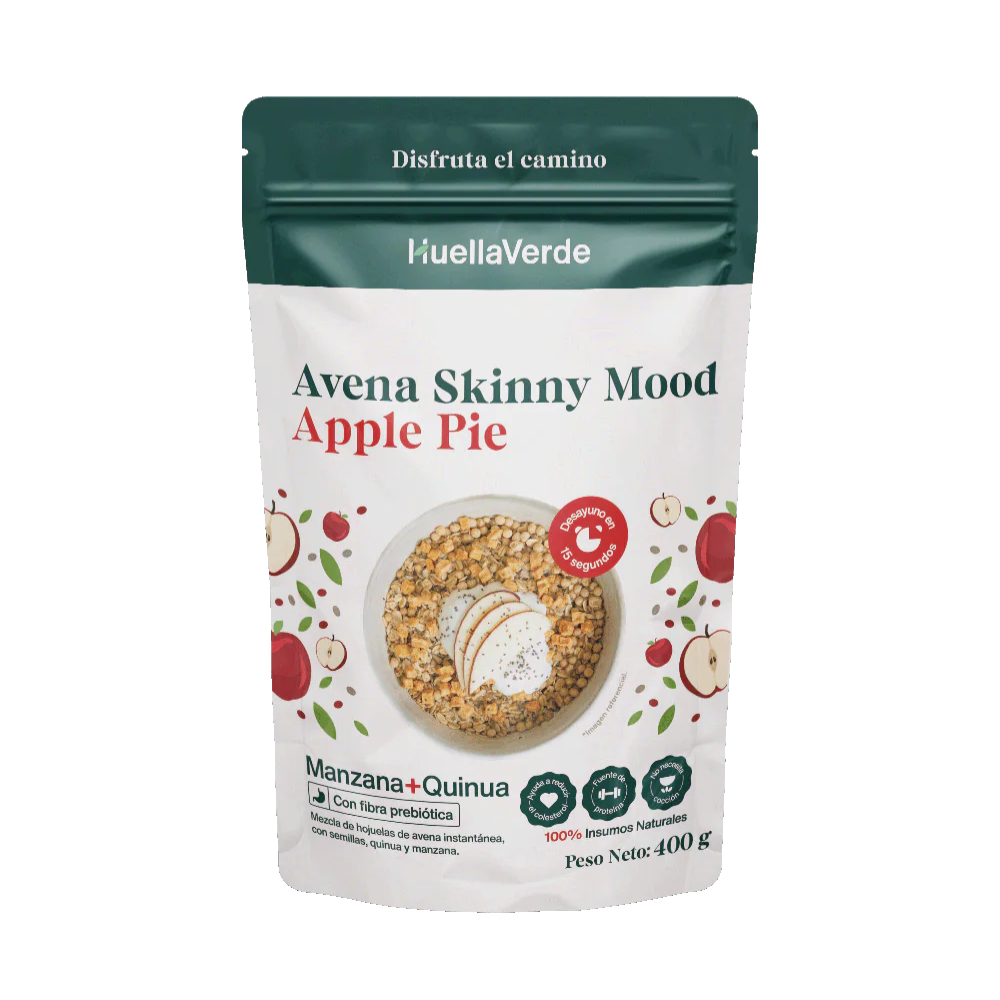 AVENA SKINNY MOOD APPLE PIE-HUELLA VERDE