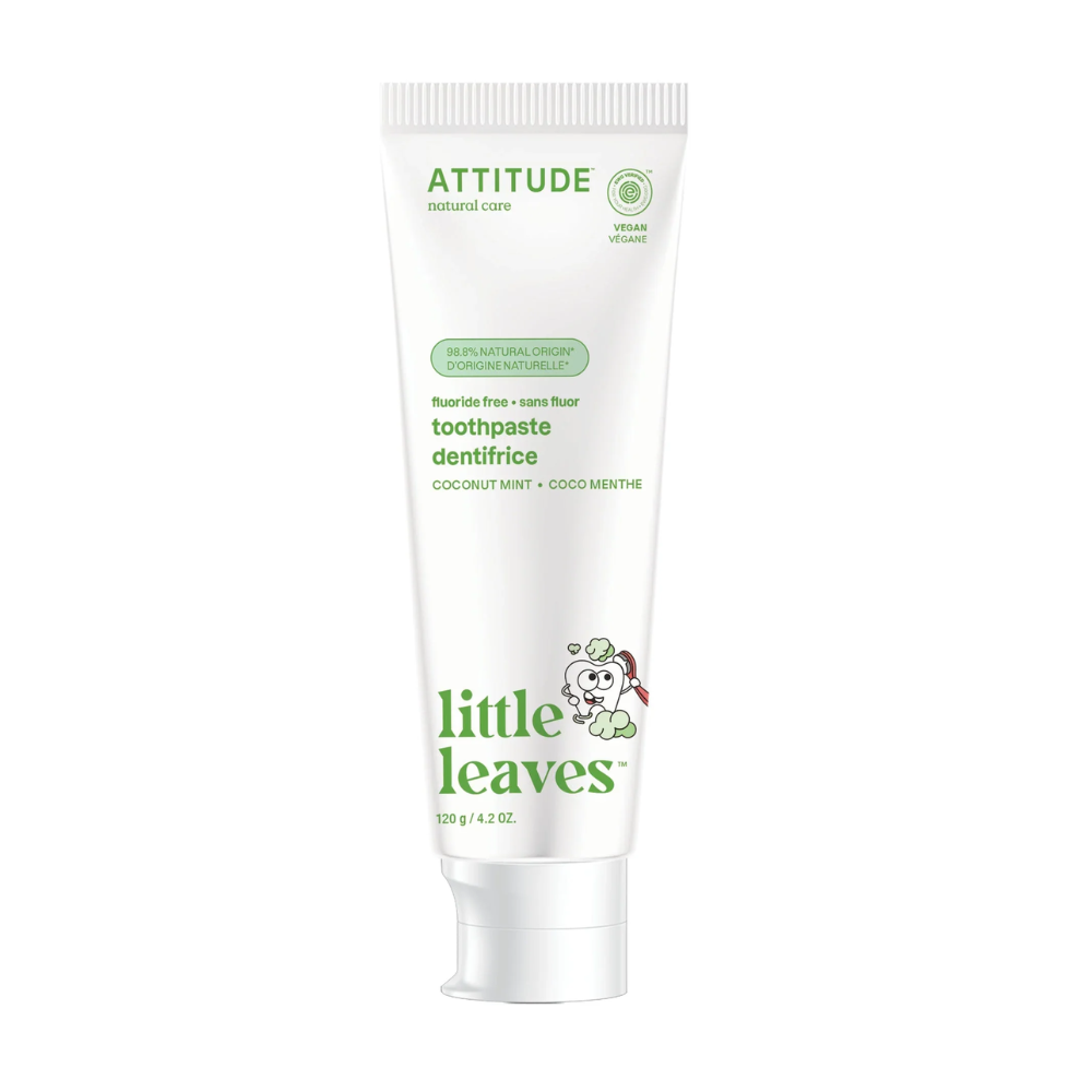 KIDS TOOTHPASTE COCONUT MINT FLUORIDE FREE ATTITUDE