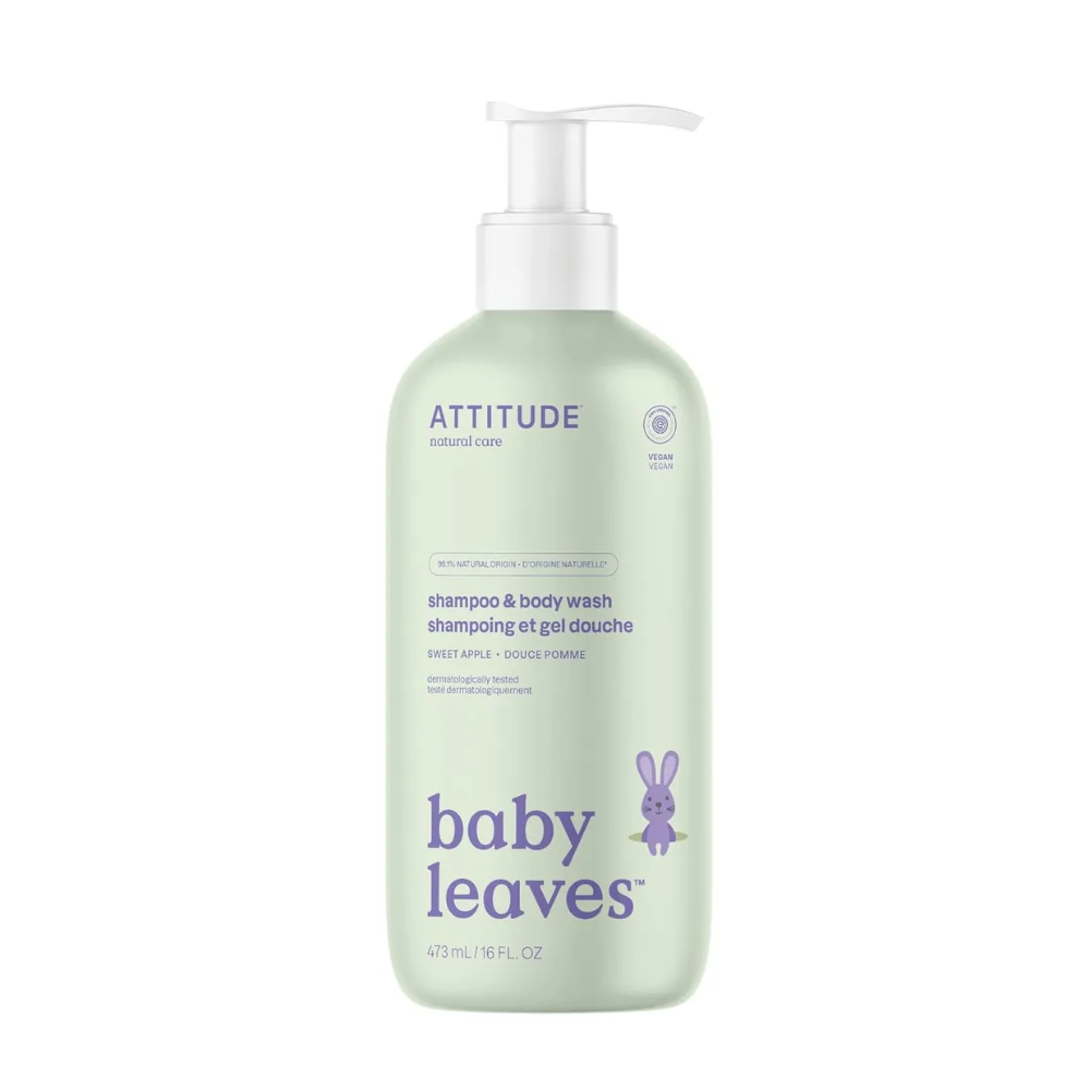 SHAMPOO 2X1 BABY LEAVES ATTITUDE APPLE 473ML-ATTITUD