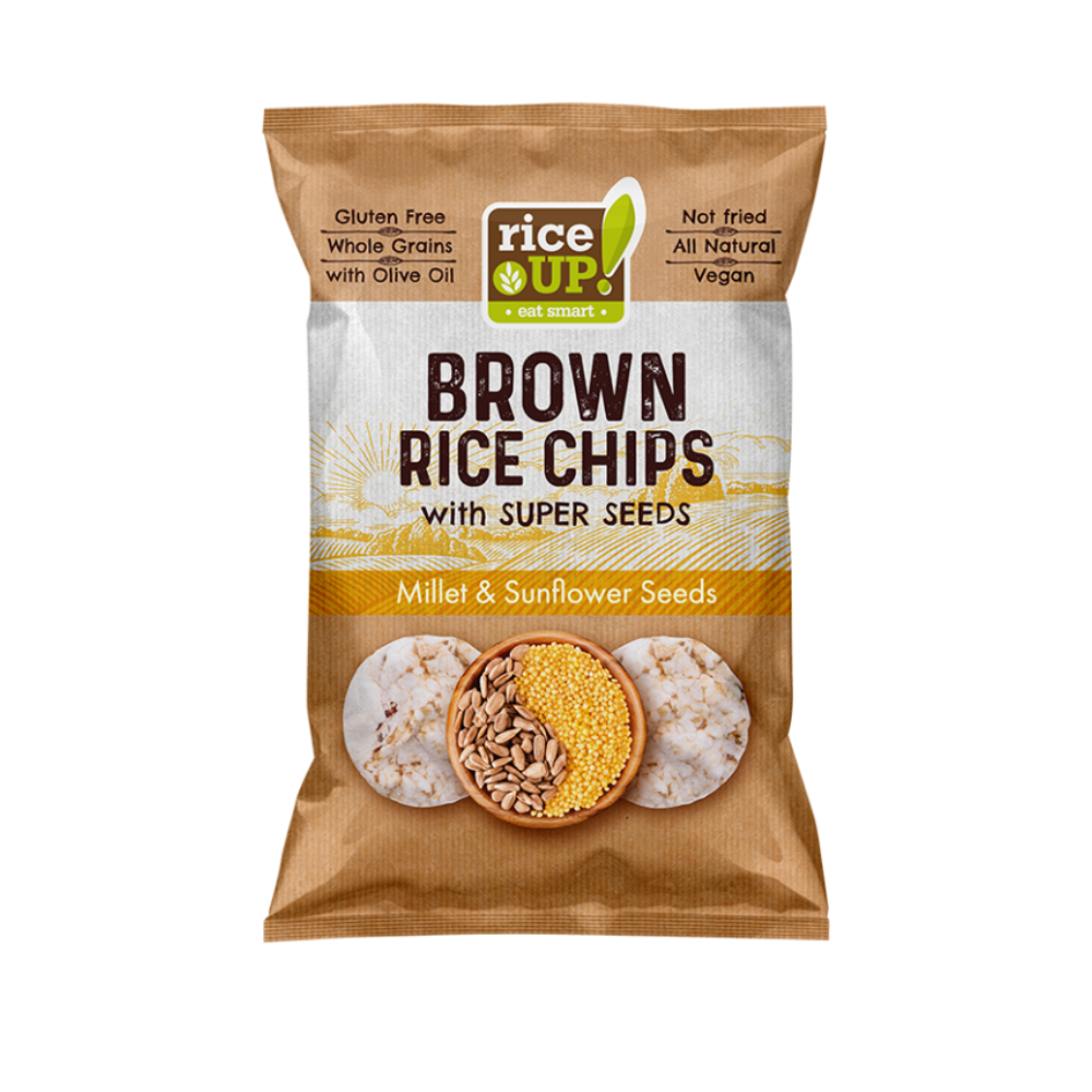 RICE UP CHIPS MILLET & SUNFLOWER SEEDS X 60 GR
