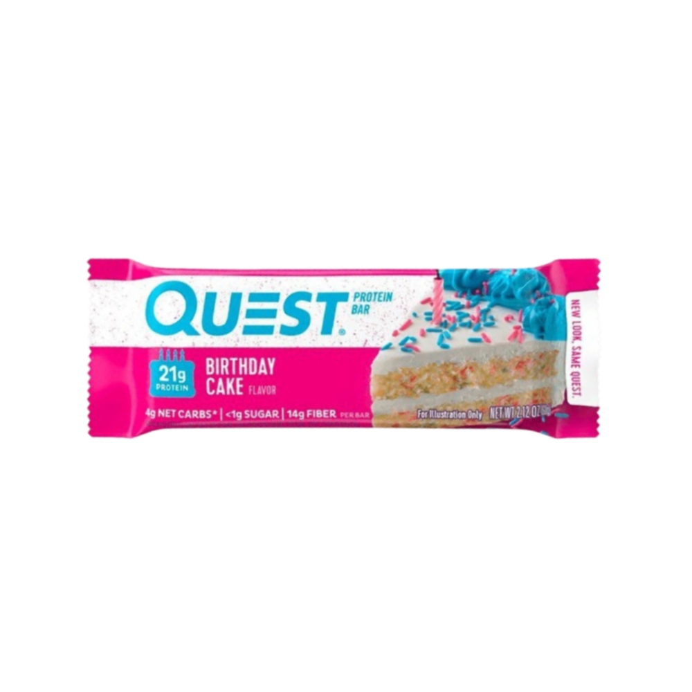 QUEST BAR 60G BIRTHDAY CAKE FLAVOR - QUEST