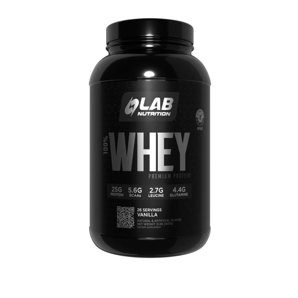 100% WHEY PREMIUM PROTEIN VAINILLA POTE 907GR-LAB NUTRITION
