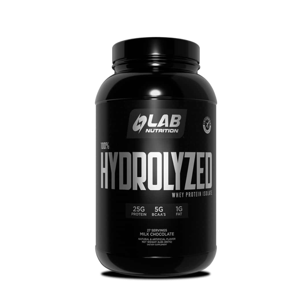 100% HYDROLYZED WHEY PROTEIN ISOLATE MILK CHOCOLATE POTE 907 G-LAB NUTRITION