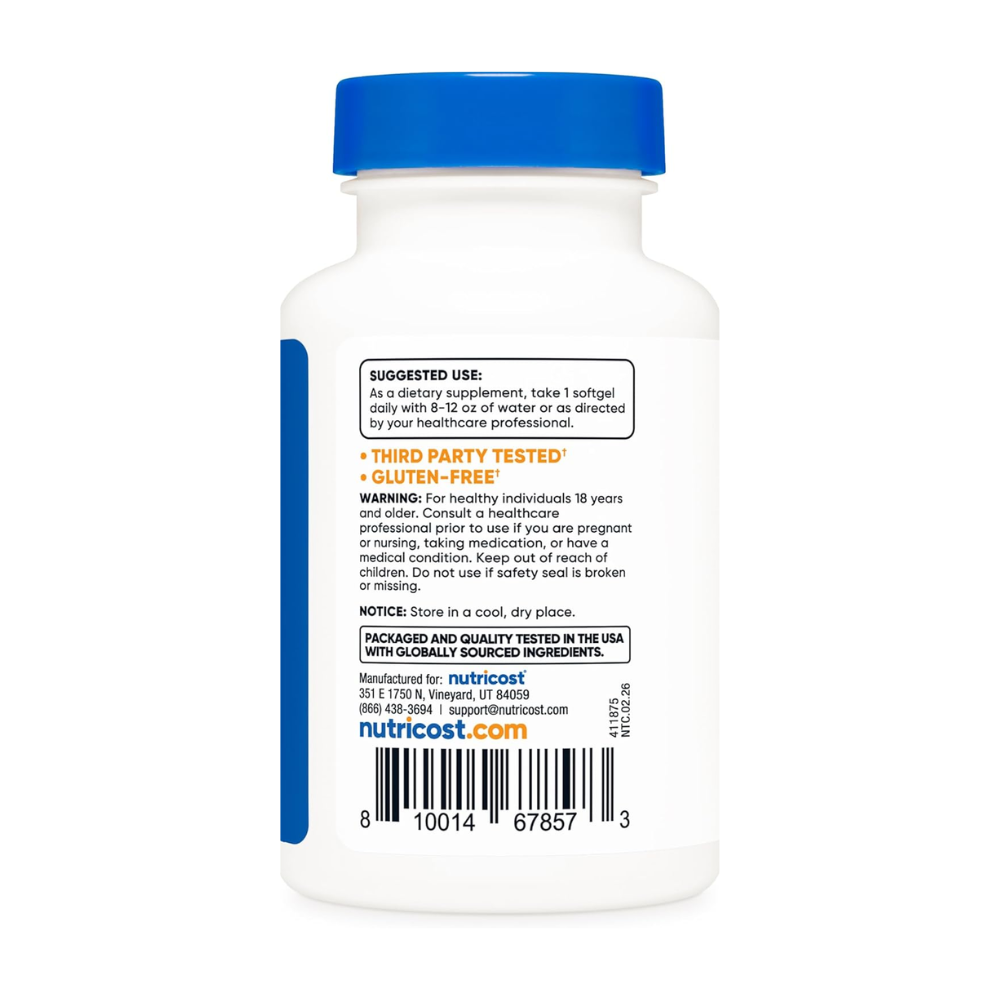COQ10 CAPSULES (100MG) X 120CAP-NUTRICOST
