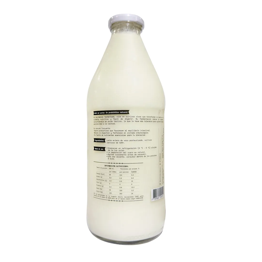KEFIR DE LECHE DE VACA 1 LITRO SABOR NATURAL-SATIVA