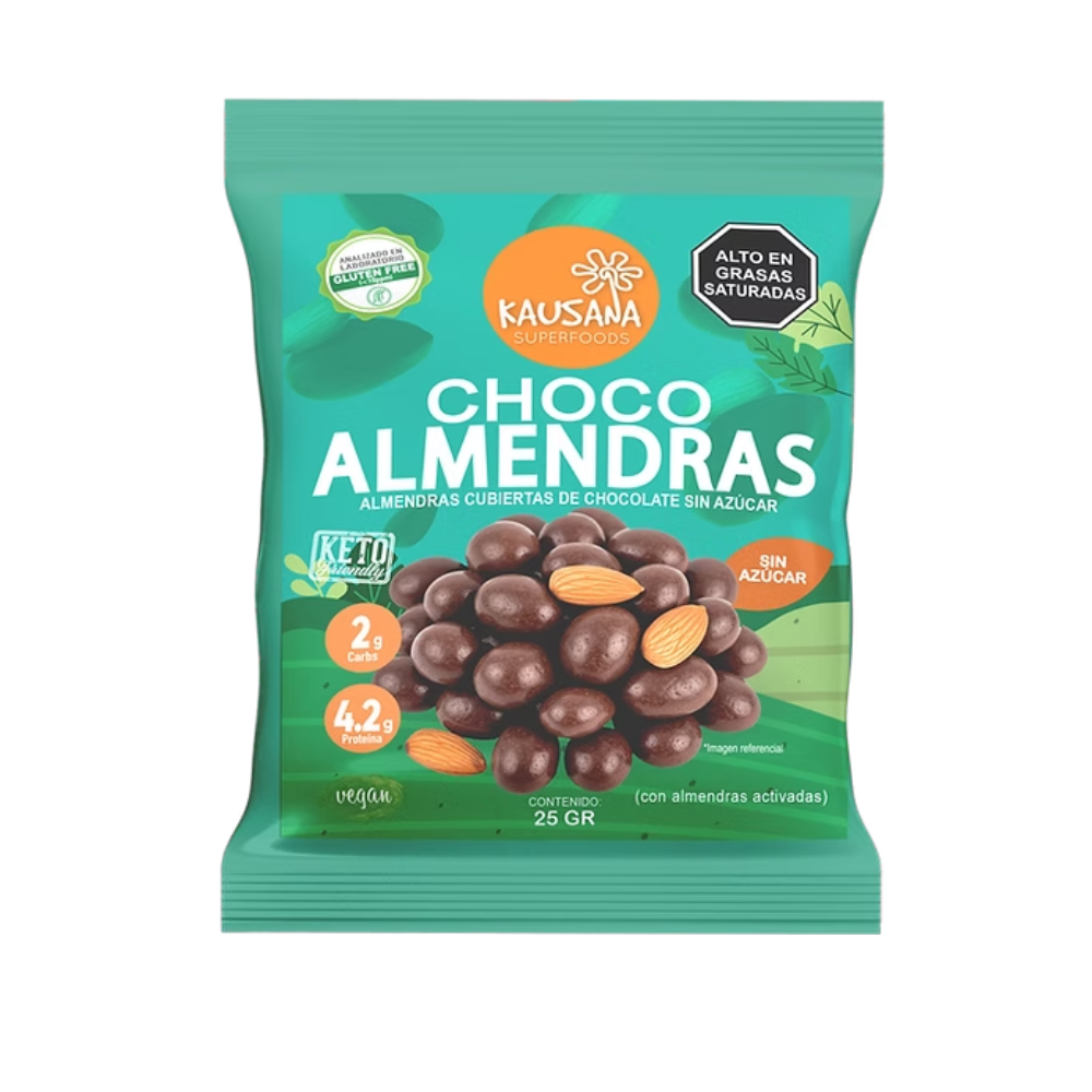 CHOCO ALMENDRAS 25G - KAUSANA