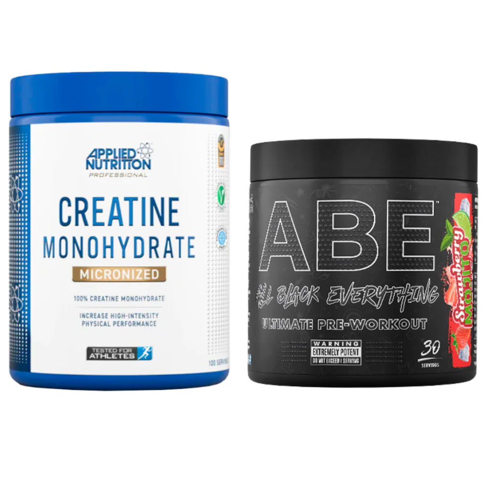 PACK DE CREATINE MONOHYDRATE 500GR + ABE 315 GR- APPLIED NUTRITION