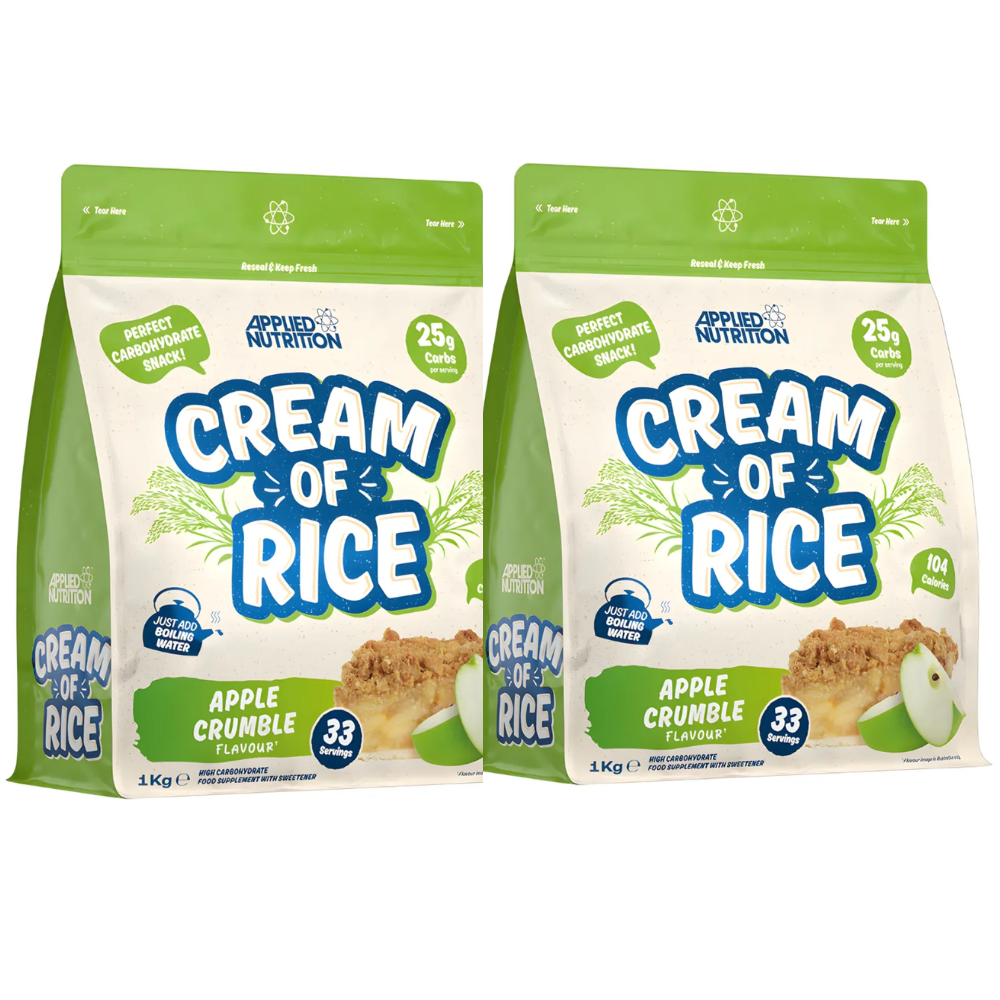 PACK 2 CREAM OF RICE APPLE CRUMBLE-APPLIED NUTRITION