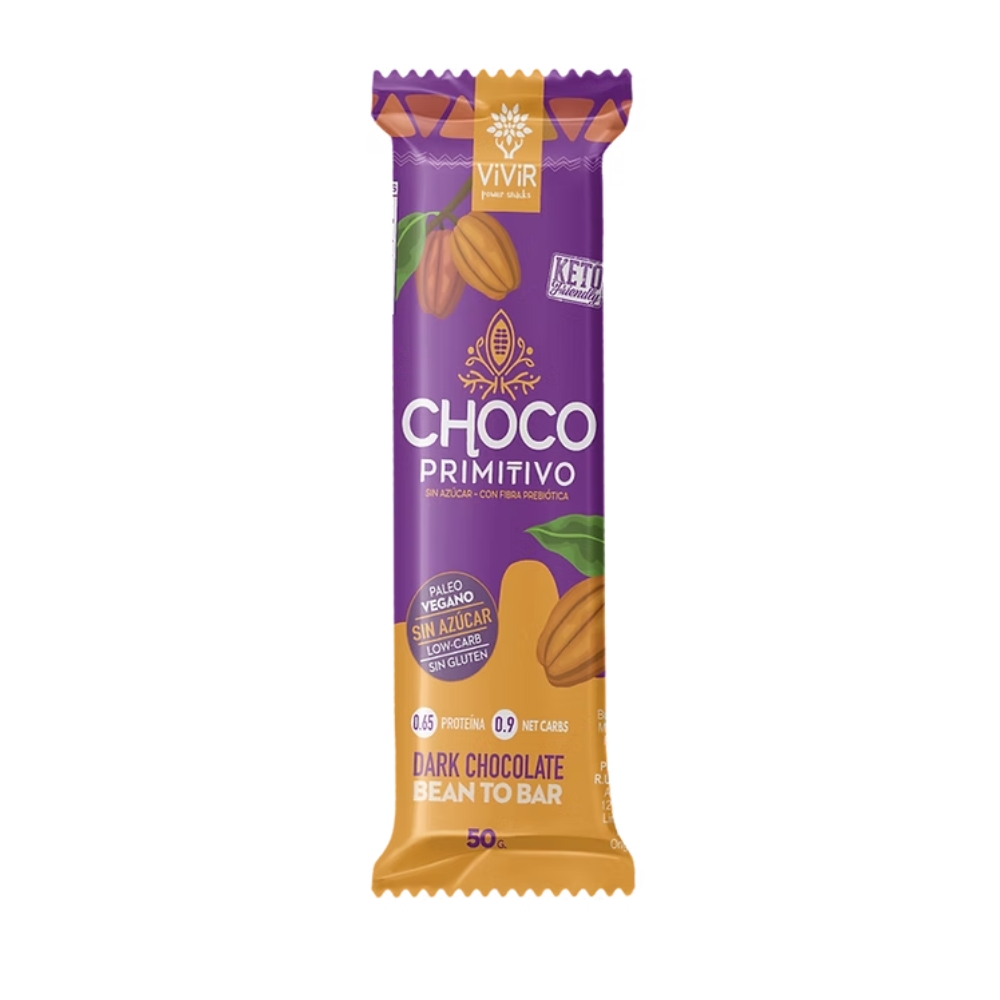 BARRA 50G DE CHOCOLATE AL 68%  -  VIVIR