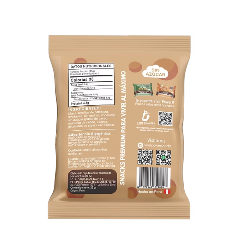 CHOCO MIX NUTS 25G - VIVIR