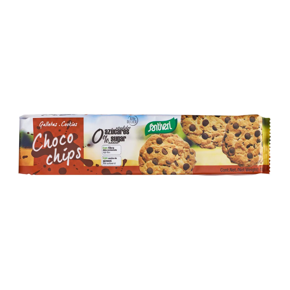 CHOCOLATE C/CHIPS 0% AZÚCAR PQTE 185 GR-SANTIVERI