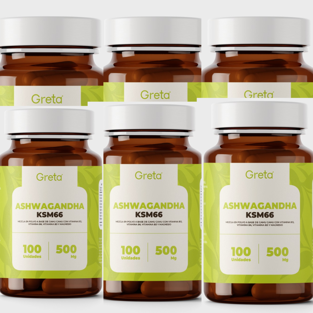 PACK X 6 ASHWAGANDHA KSM 66