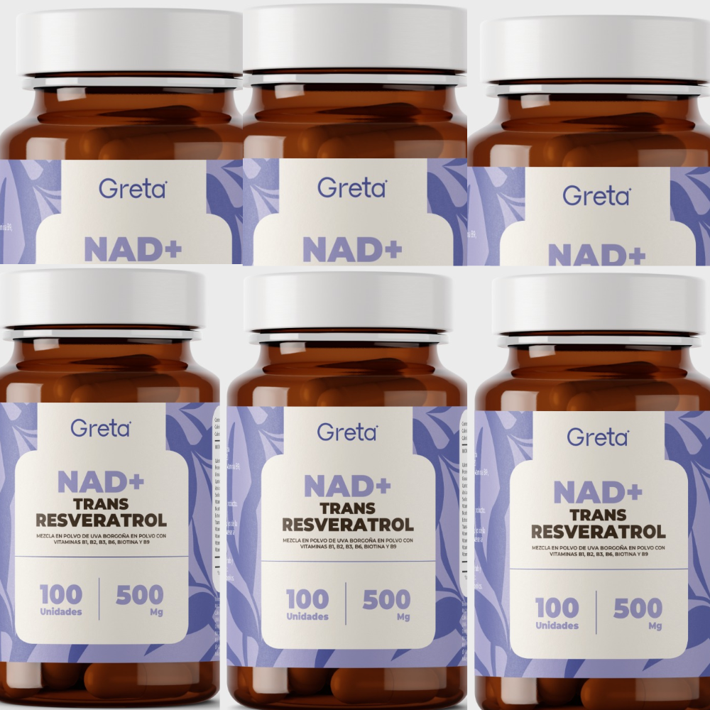 PACK X6 NAD TRANS RESVERATROL -GRETA