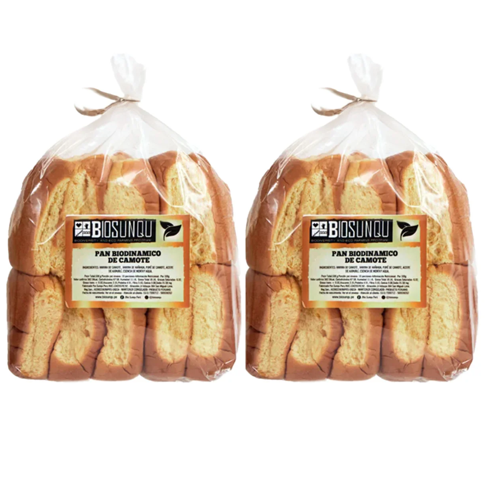PACK X2 PAN DE CAMOTE -BIOSUNQU