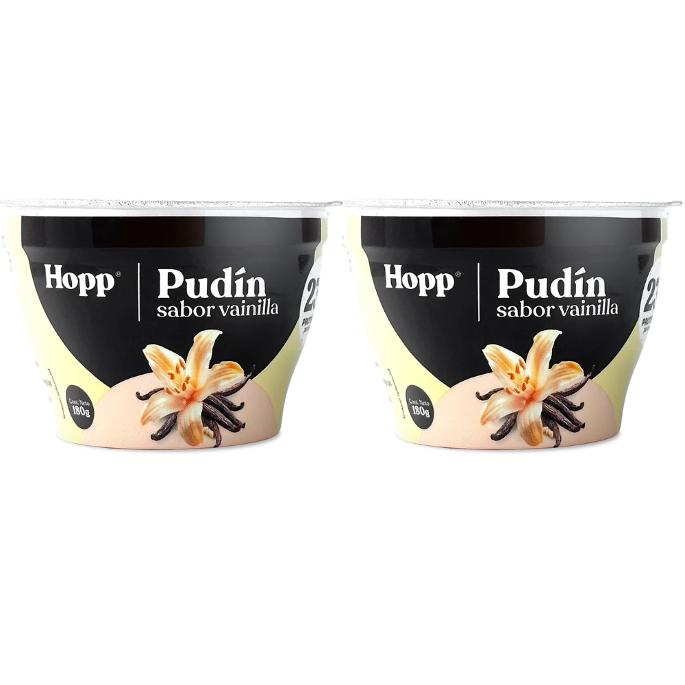 PACK X 2 PUDÍN DE VAINILLA -HOPP