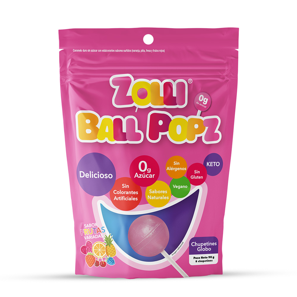 ZOLLI POPS FRUTA VARIADA CHUPETINES 90G