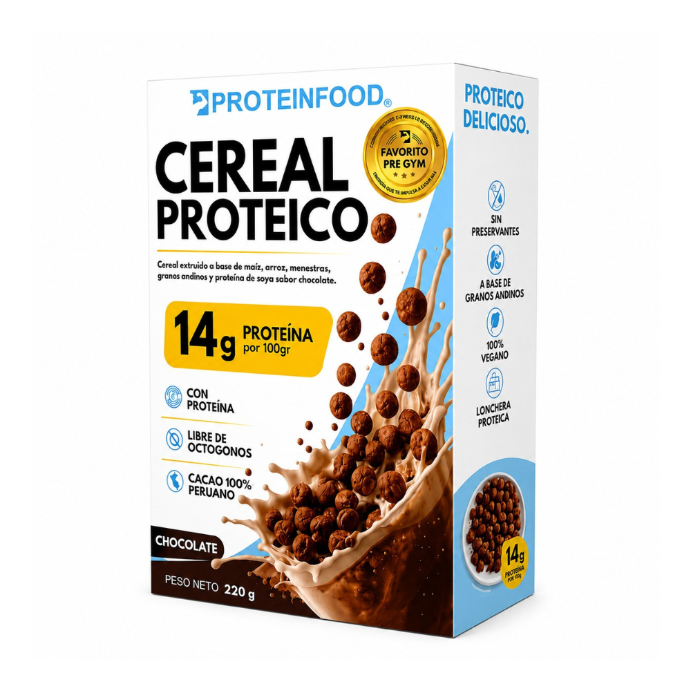 CEREAL PROTEICO CHOCOLATE 220G-PROTEINFOOD