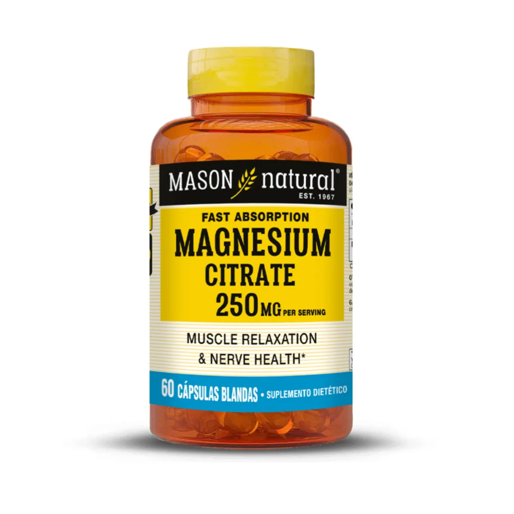 CITRATO DE MAGNESIO 250MG FRASCO 60 CAP-MASON NATURAL