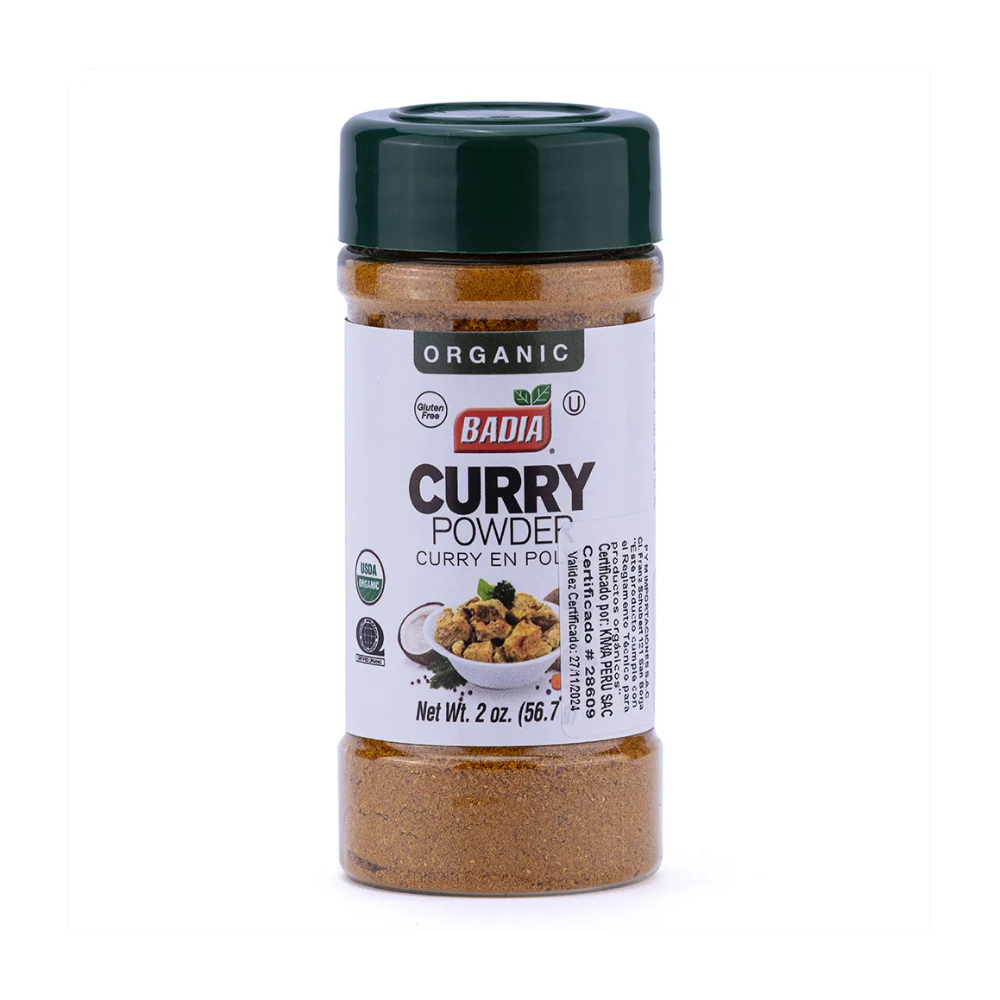 CURRY POWDER ORGÁNICO 56.7GR.-BADIA