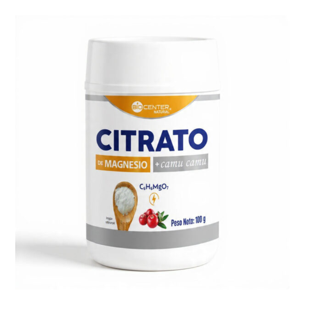 CITRATO DE MAGNESIO+CAMU CAMU x 100g.-BIO CENTER