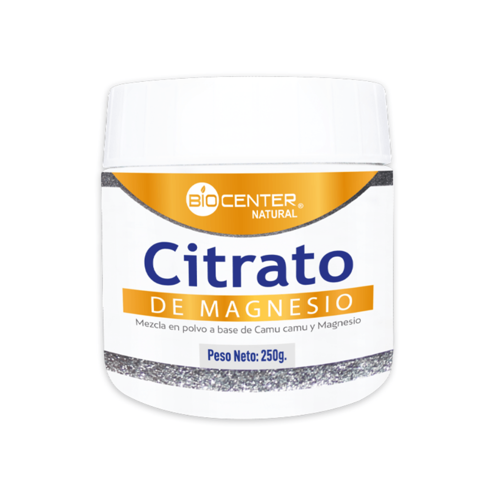 CITRATO DE MAGNESIO+CAMU CAMU x 250g.-BIO CENTER