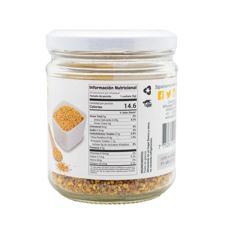 POLEN EN GRANOLA 115G-ALGARROBOS ORGÁNICOS
