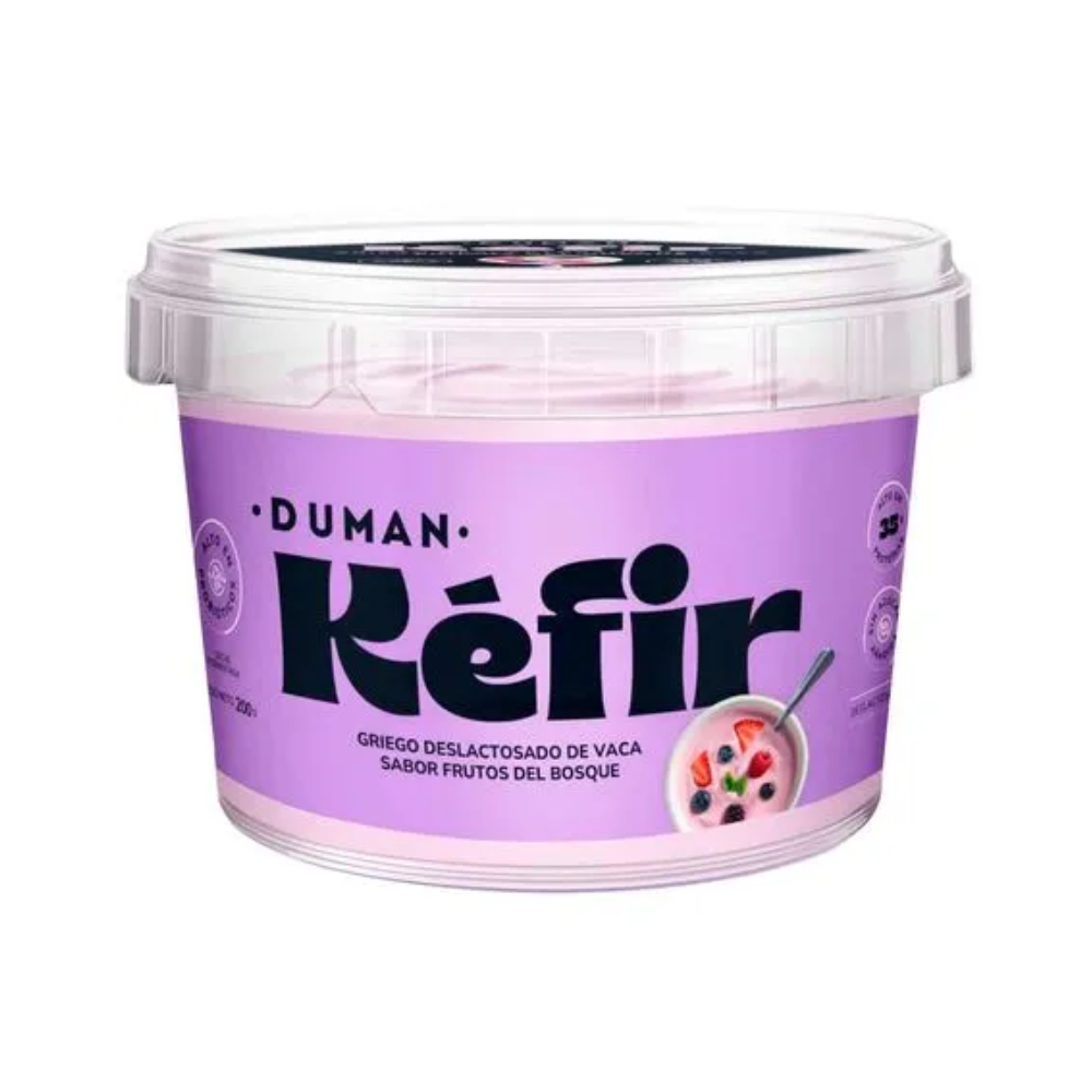GRIEGO KEFIR DESLACTOSADO FRUTOS DEL BOSQUE 200 GR-DUMAN
