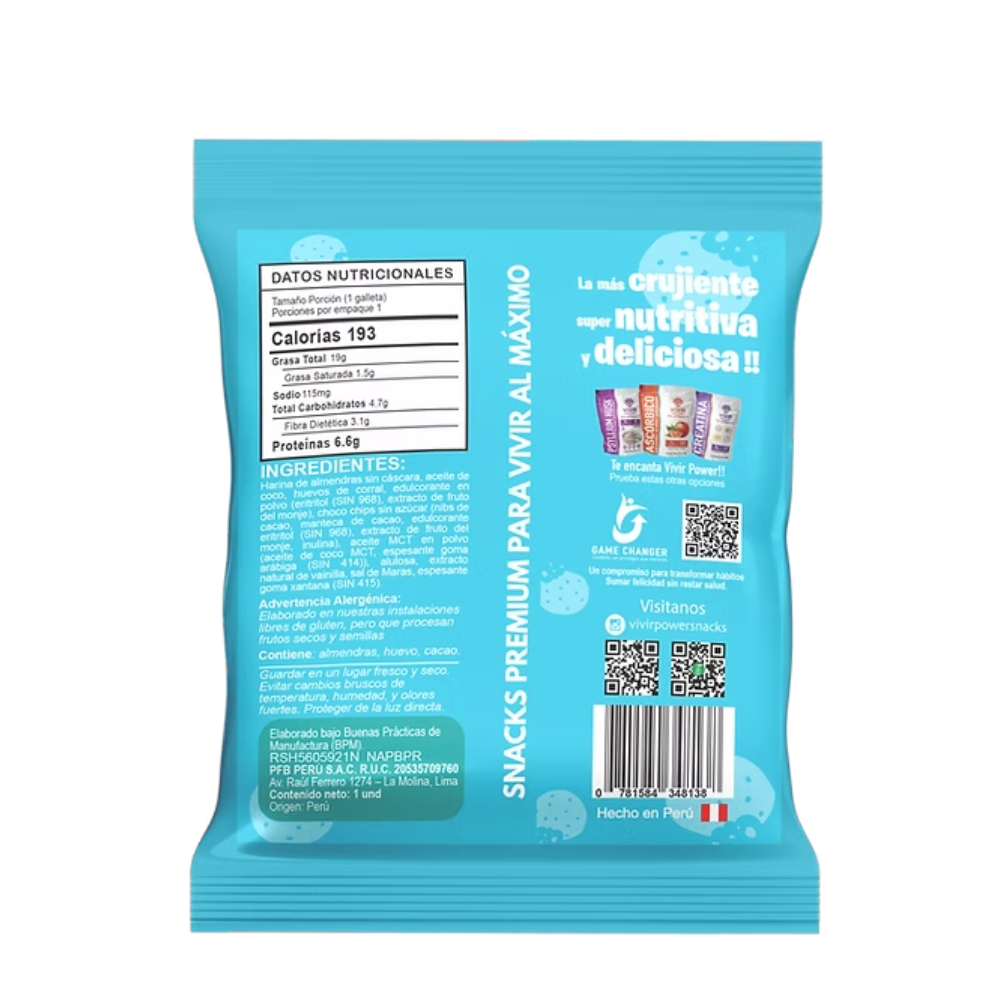 COOKIES CHOCO CHIPS -VIVIR