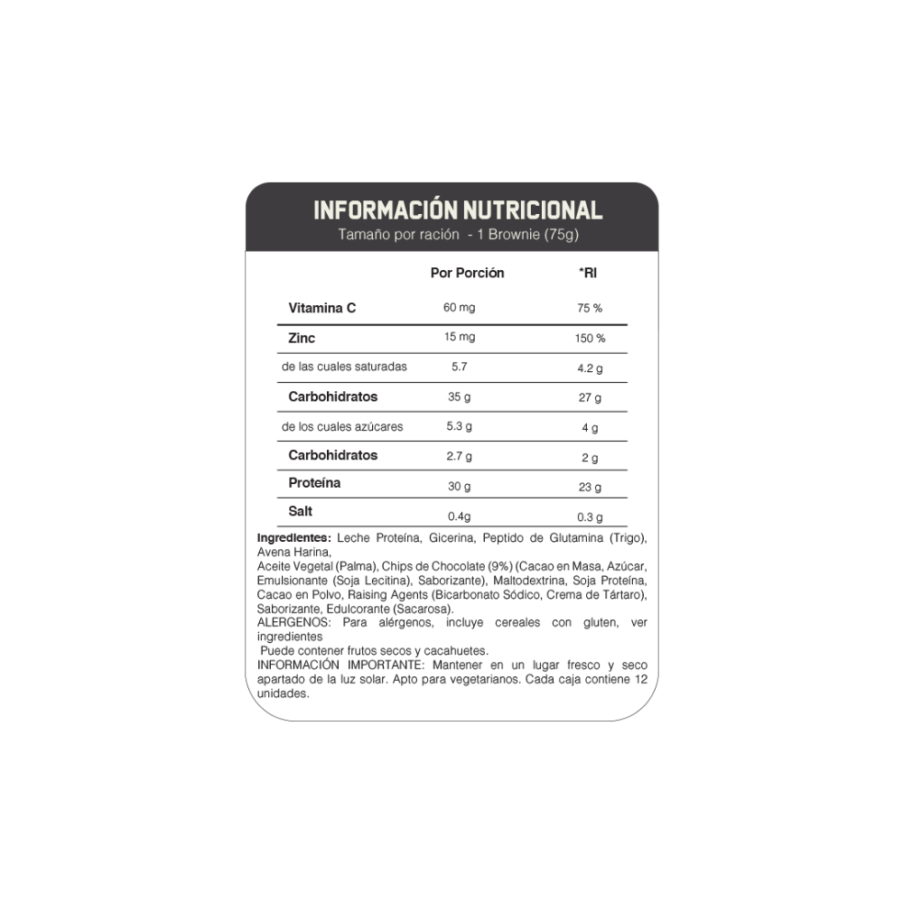 BROWNIE DE PROTEINA WHITE CHOCOLATE -MyProtein