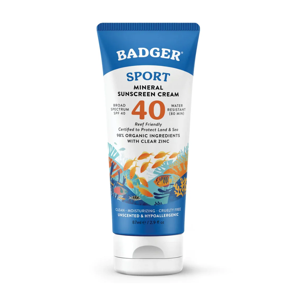 PROTECTOR SOLAR SPF 40 SPORT MINERAL SUNSCREEN BADGER