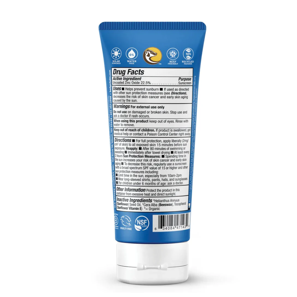 PROTECTOR SOLAR SPF 40 SPORT MINERAL SUNSCREEN BADGER