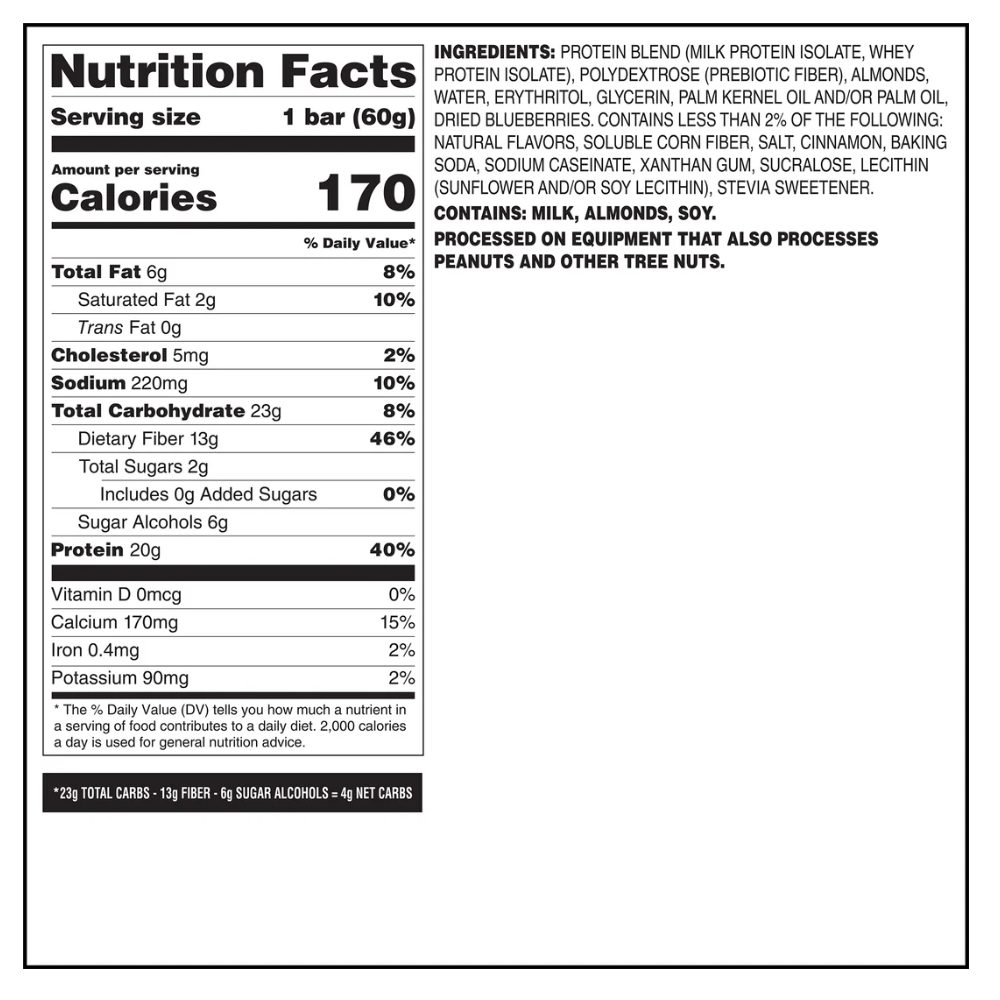 QUEST BAR BLUEBERRY MUFFIN 60 G QUEST