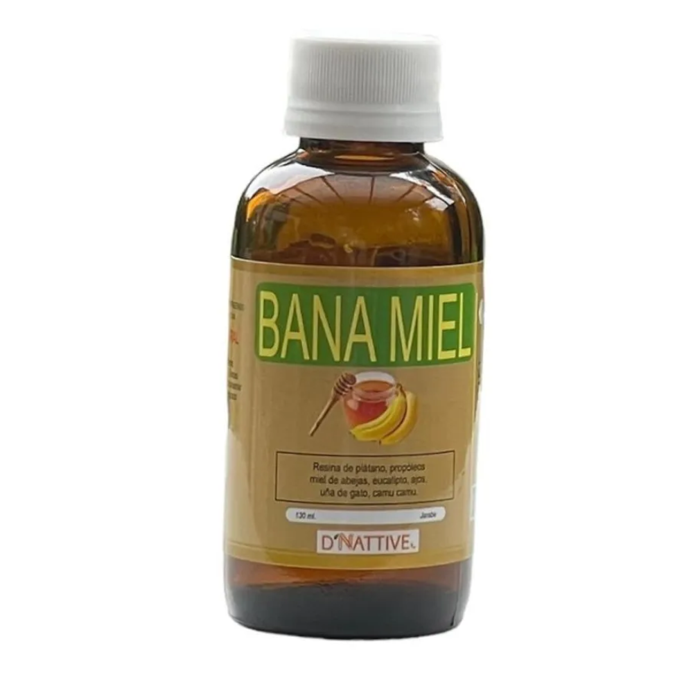 JARABE DE PLATANO PROPOLEO Y JALEA REAL - BANA MIEL D´NATTIVE