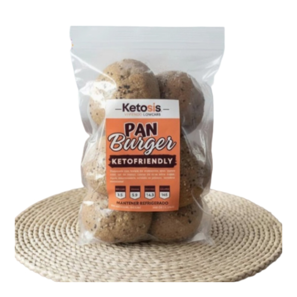 PAN BURGER KETO FRIENDLY (BOLSA 6 UNIDADES) KETOSIS