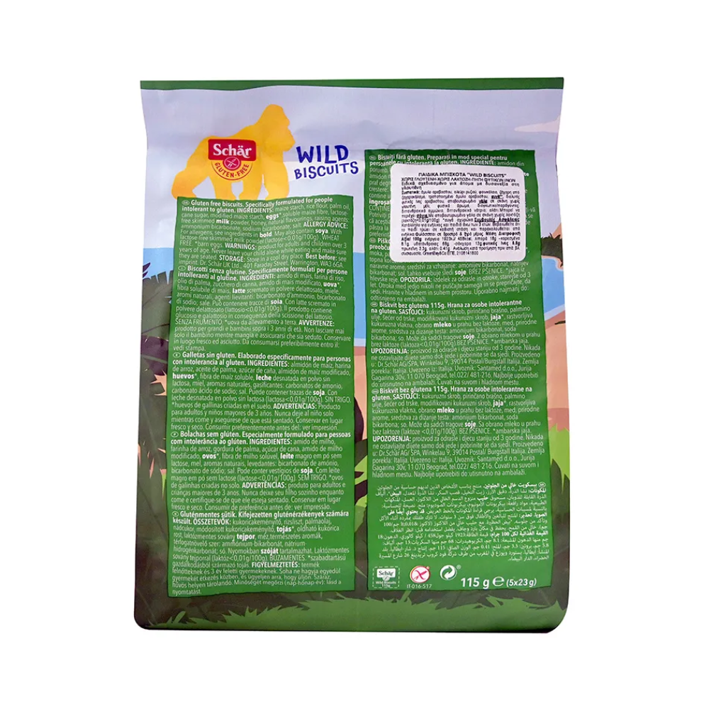 WILD BISCUITS SCHAR 115G