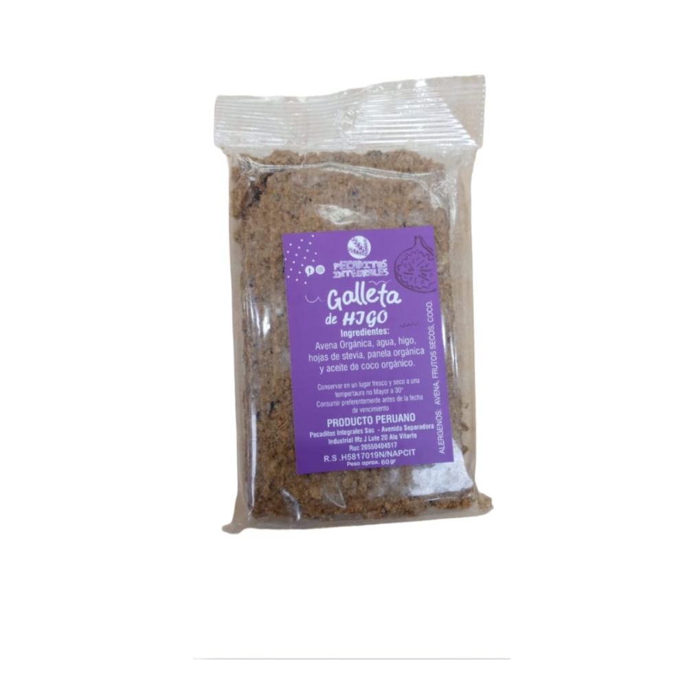 Pecaditos Integrales - Galleta de higo 60 gr