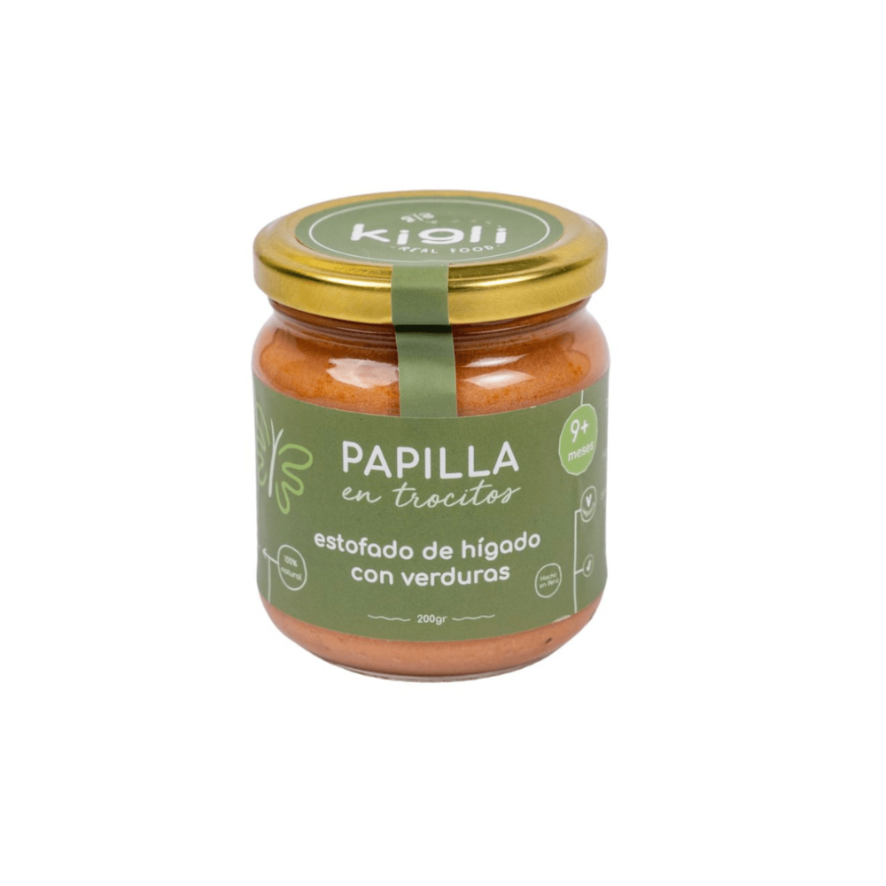 PAPILLA DE ESOFADO DE HIGADO CON VERDURAS (TROCITOS) - KIGLI 185G
