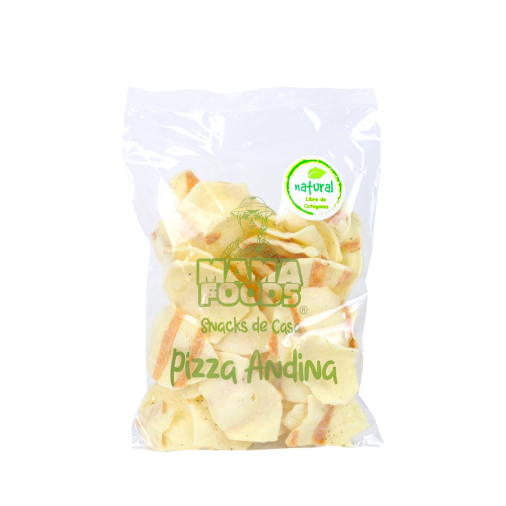 SNACK DE YUCA SABOR PIZZA ANDINA PQTE 120 GR.-MAMA FOODS