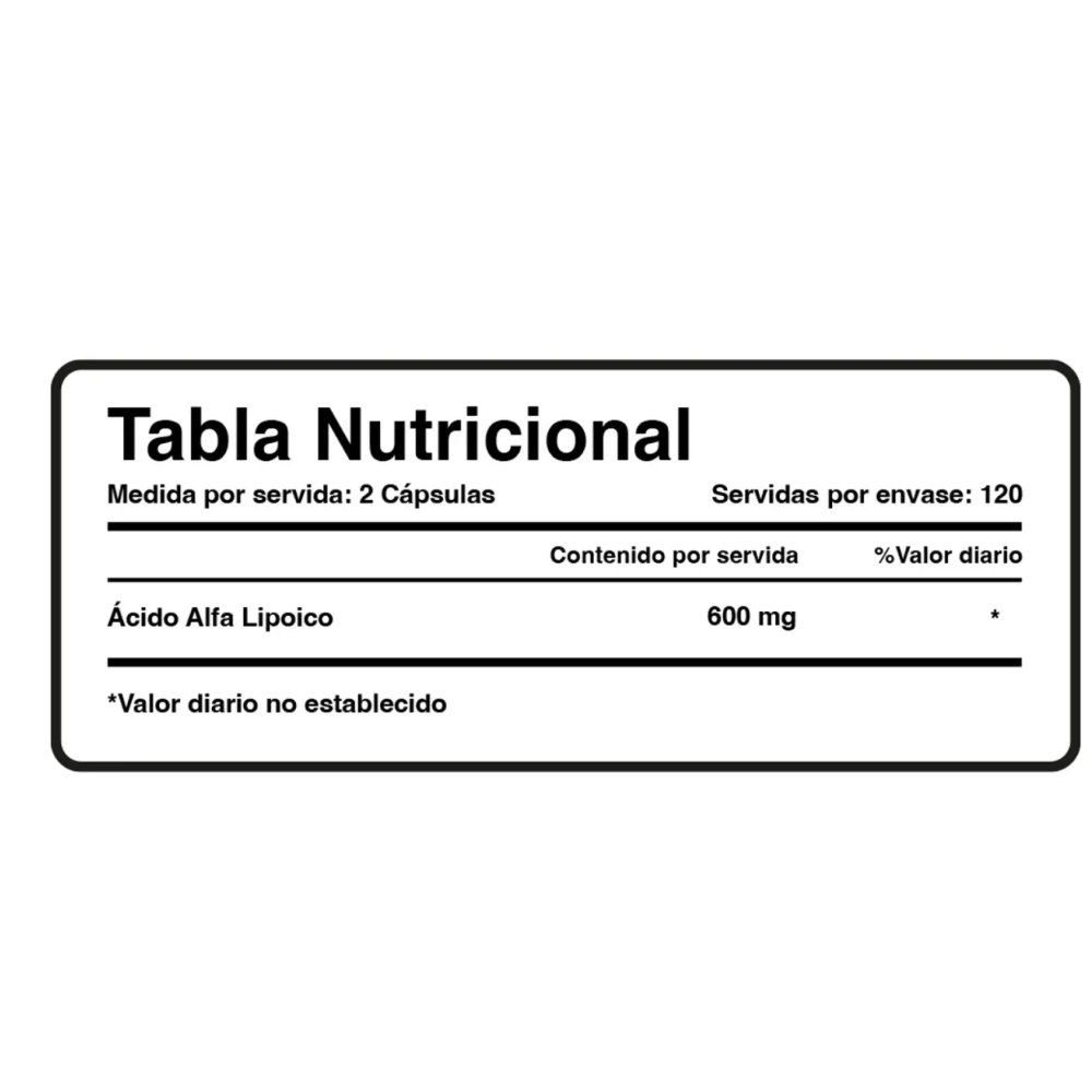 ACIDO ALPHA LIPOICO 600MG 240TABS- NUTRICOST