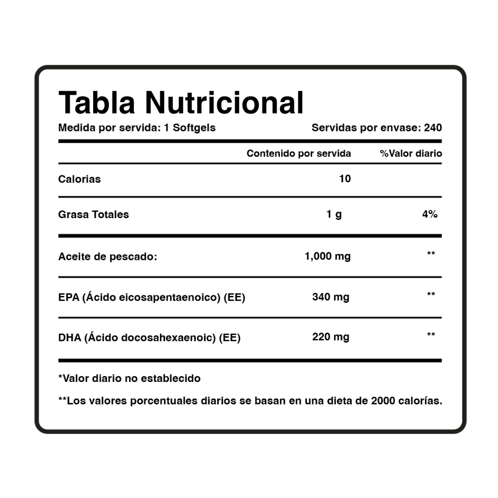 FISH OIL SOFTGELS (1000 MG) (240 SOFTGELS)