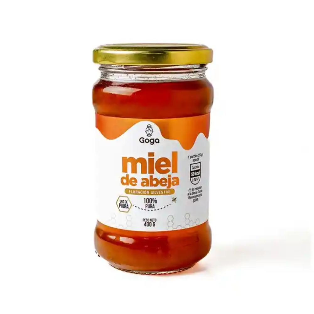 MIEL DE ABEJA PASTEURIZADA 400GR  -GOGA