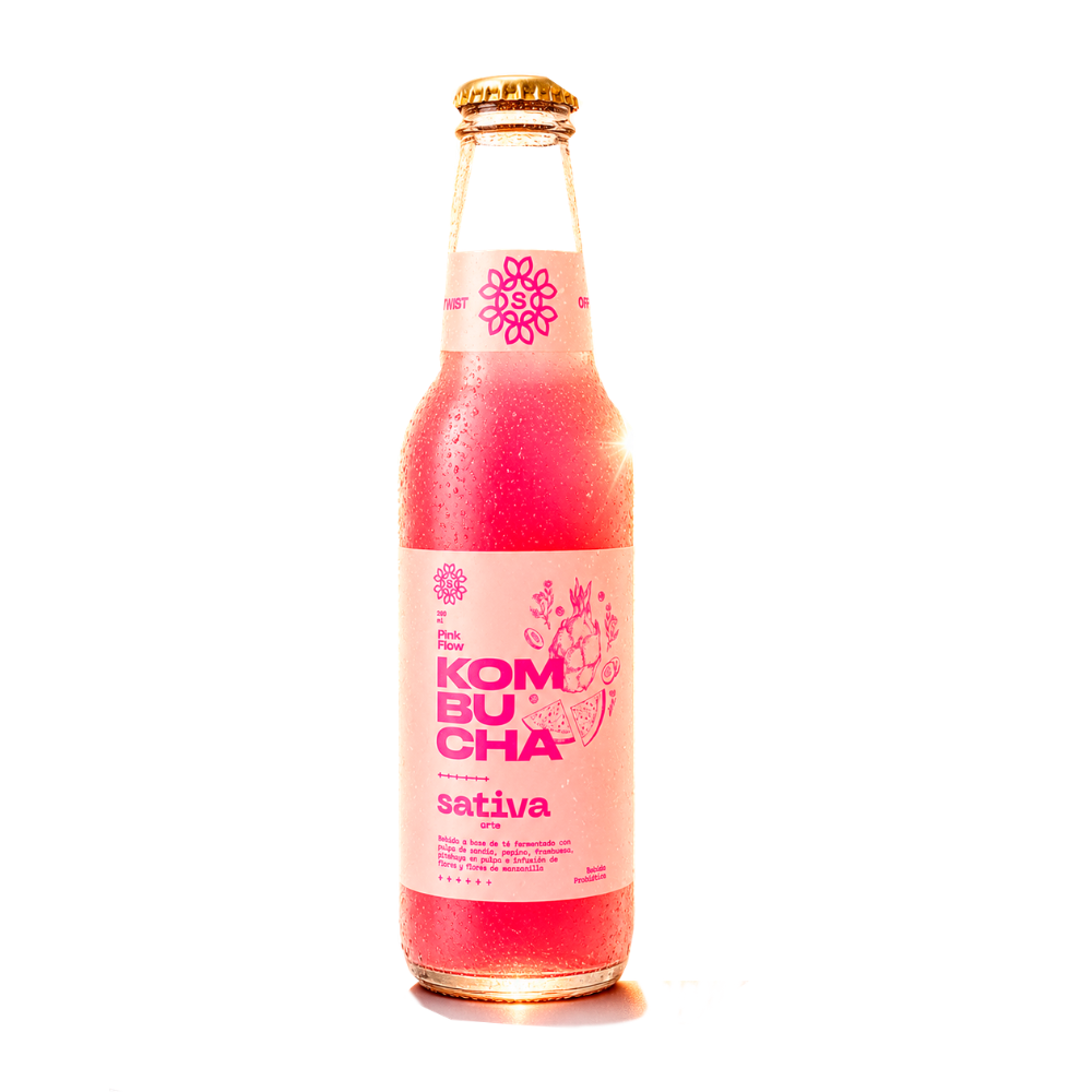 KOMBUCHA PINK FLOW 269 ML - SATIVA