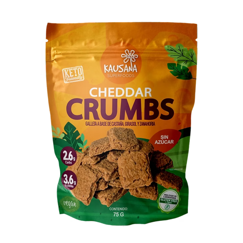CHEDDAR CRUMBS 75G-KAUSANA