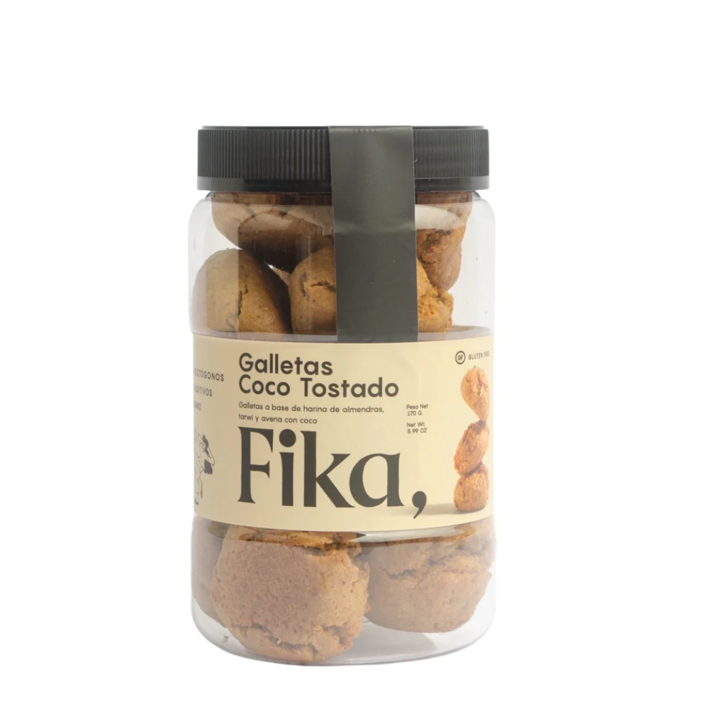 GALLETAS DE COCO TOSTADO - FIKA 140G