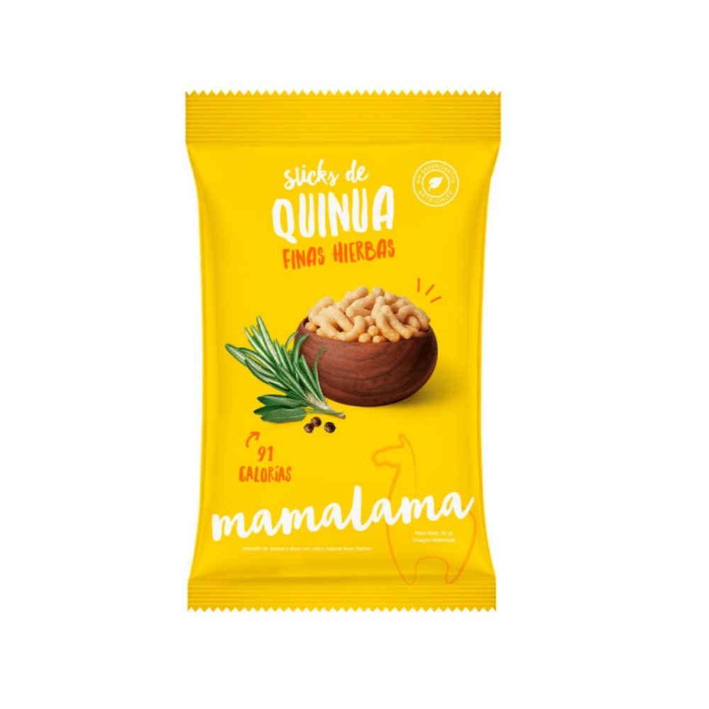 STICK DE QUINUA FINAS HIERBAS -20GR   MAMALAMA