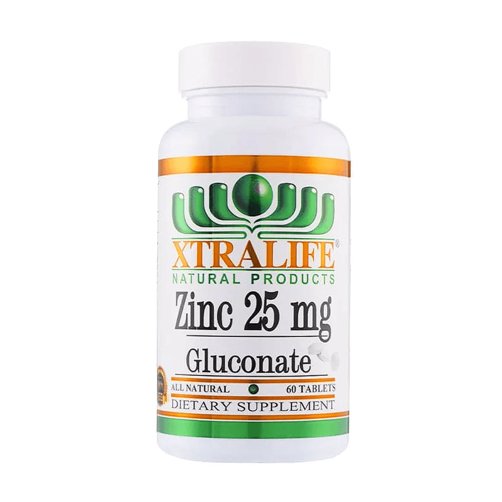 ZINC 25 MG GLUCONATE 60 TABLETAS XTRALIFE