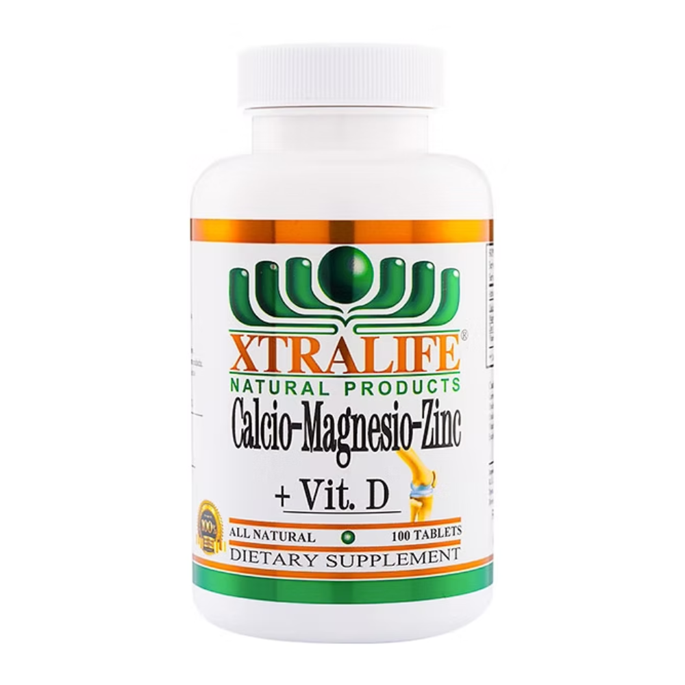 CALCIO-MAGNESIO-ZINC+VIT D 100 TABLETAS  XTRALIFE