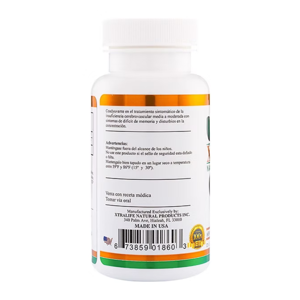 GINKGO BILOBA  50MG 60 CAP - XTRALIFE